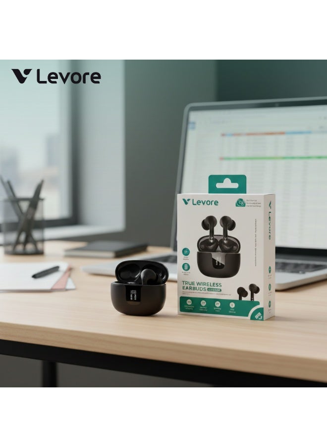 ليفور سماعات أذن لاسلكية LEVORE TWS - LBT201-BK - Image 3